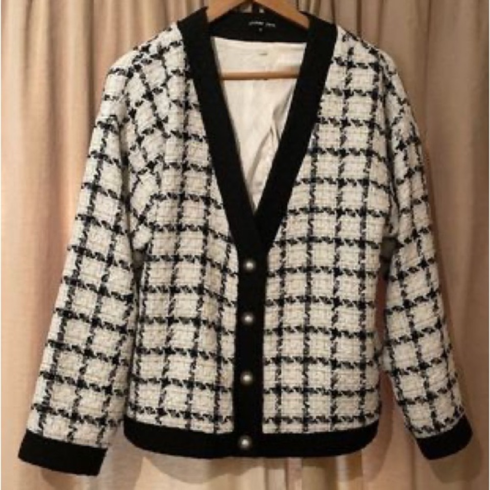 Sister Jane Tweed Cardigan Blazer Jacket XS - Picture 6 of 7